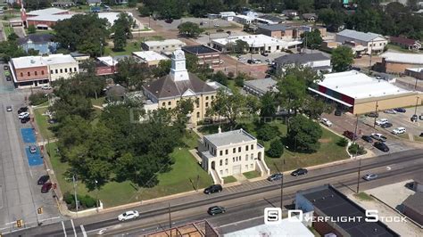 Overflightstock County Courthouse In A Small Town Jasper Texas Usa