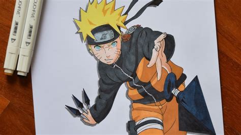 Speed Drawing Naruto Uzumaki 🍃 Youtube