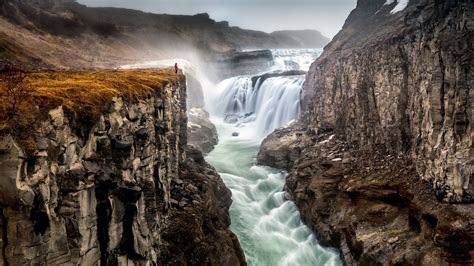 Gullfoss Iceland The Golden Foss By Wim Denijs Gullfoss Waterfall