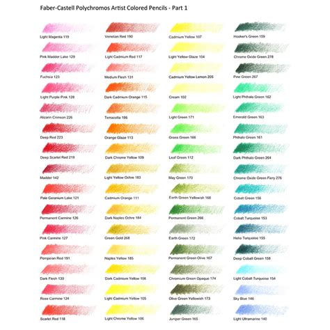 Faber Castell Polychromos Artist Colour Pencil Tin Colours Of 24