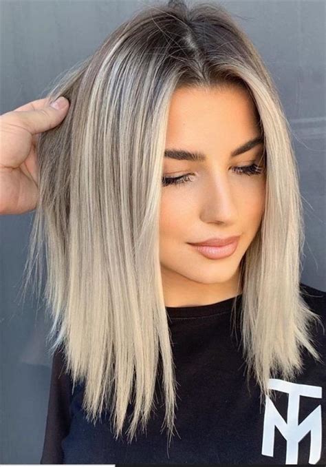 See pictures of the hottest hairstyles, haircuts and colors of 2021. 49 Flirty white wavy hairstyle for long hair and medium-length hair ! - Latest Fashion Trends ...