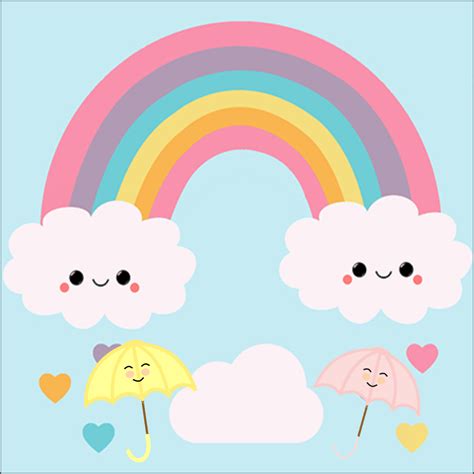 Rainbow painting, Rainbow cartoon, Rainbow theme party