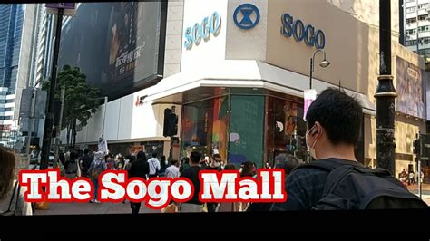 The Sogo Mall In Causeway Bay Hongkong Youtube