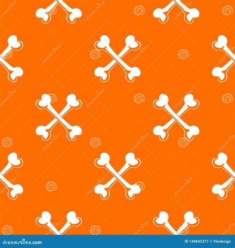Bone Pattern Vector Orange Stock Vector Illustration Of Knee 149845377