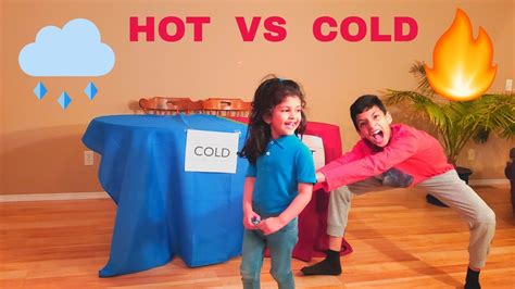 Hot Vs Cold Challenge With Ansel And Amelia Youtube