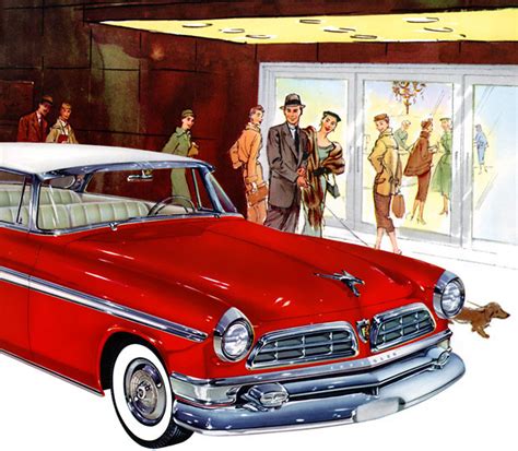 Plan59 Classic Car Art 1955 Chrysler New Yorker Deluxe