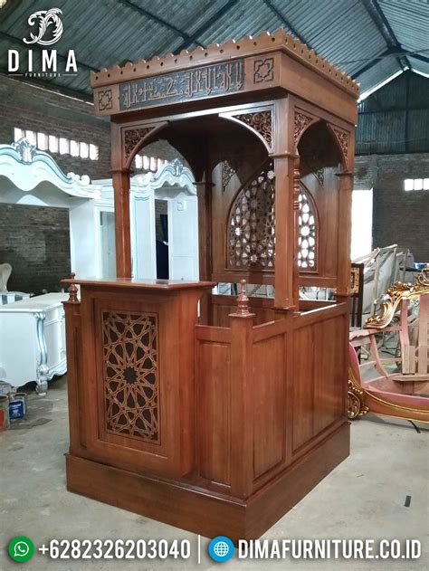 Mimbar Masjid Jati Terbaru Mimbar Jati Jepara Mebel Jepara Jati Df
