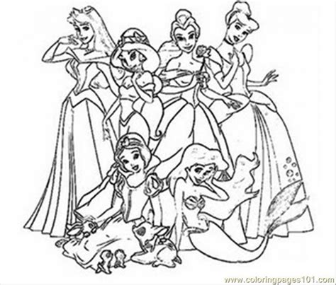 Cool coloring from the category « disney princess» , which you can color directly on the site or print to color with pencils or markers. Get This Disney Princess Coloring Pages Free Printable ...