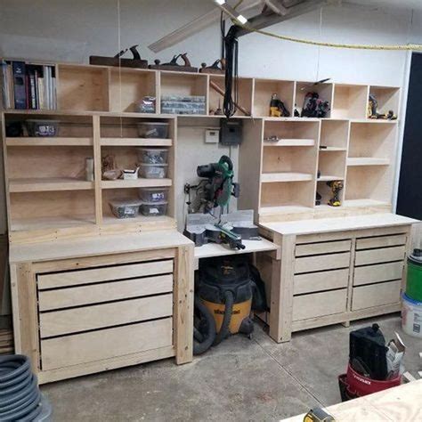 Garage Workbench Storage Ideas Onesilverbox