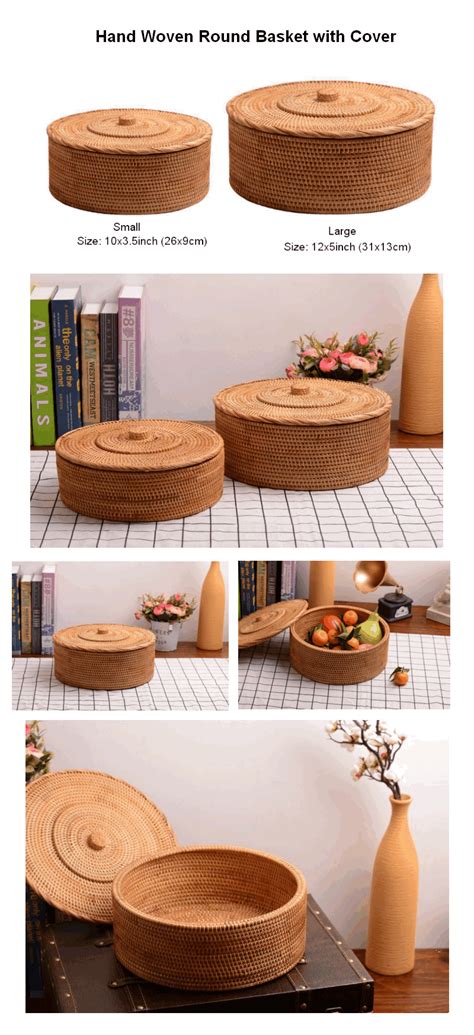 In stock on may 8, 2021. Hand Woven Storage Basket with Lip, Large Rattan Basket ...