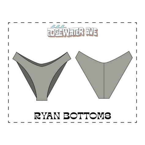 DIY Cheeky Center Seam Reversible Bikini Bottoms Ryan Bottoms PDF