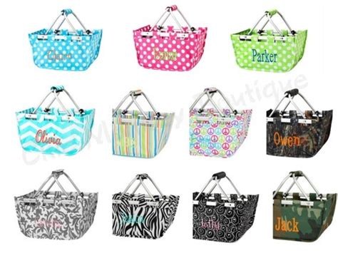 Collapsible Mini Size Market Totes In 11 Pretty By Chicmonkeybb
