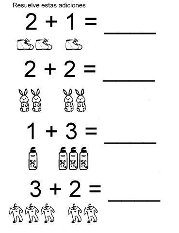 Sumas simples 7 actividades para imprimir para niños de preescolar primaria inicial. Las sumas para niños de primaria | transición ...