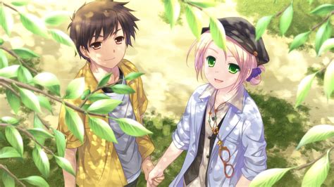 2560x1440 Resolution Anime Couple Holding Hands Under Tree Hd