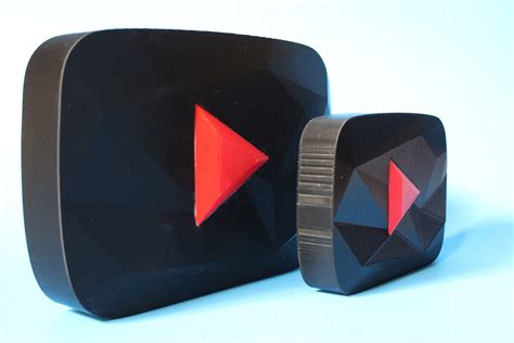 3d Printed Black And Red Youtube Play Button Etsy Australia