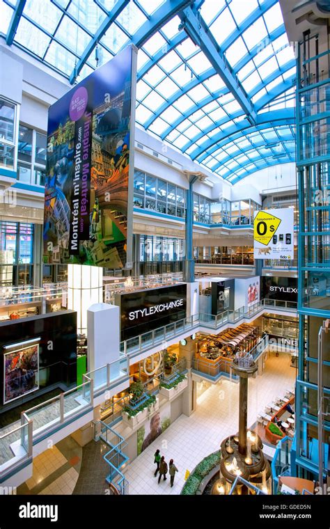 The Shopping Mall Place Montreal Trust In Montreal Stock Photo Alamy