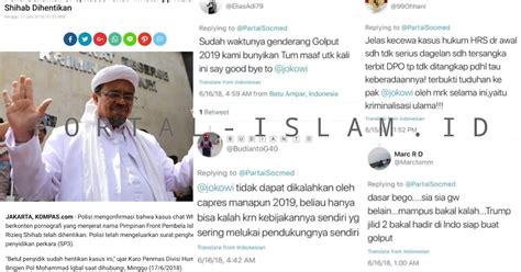 Kasus Chat Habib Rizieq Resmi Sp3 Jokower Ahoker Klenger Portal Islam