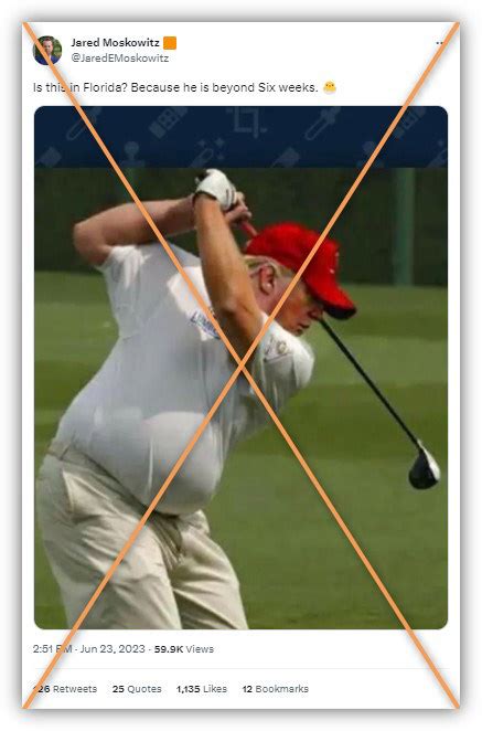 Altered Photo Shows Donald Trump S Face On Golfer John Daly