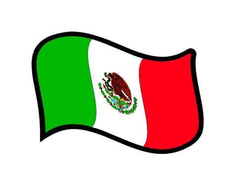 Simple Mexican Flag Drawing Clip Art Library