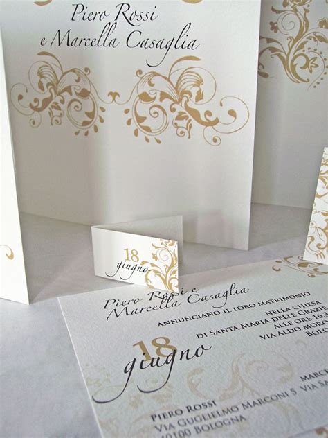 Maybe you would like to learn more about one of these? partecipazioni di matrimonio eleganti con decori in oro ...