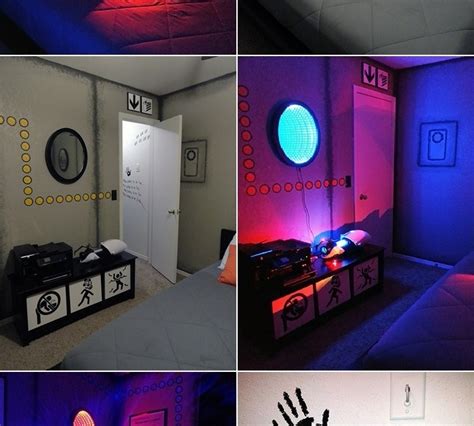 Portal Themed Bedroom
