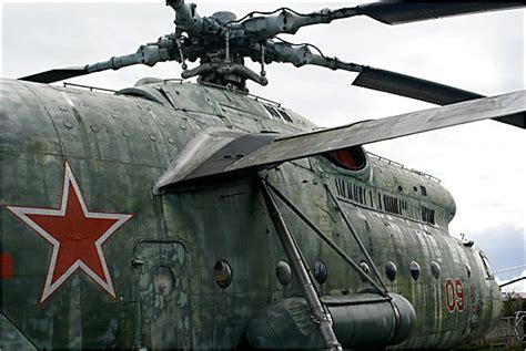 Soviet Russian Surviving Mil Mi 6 Hook Soviet Heavy Transport Helicopter