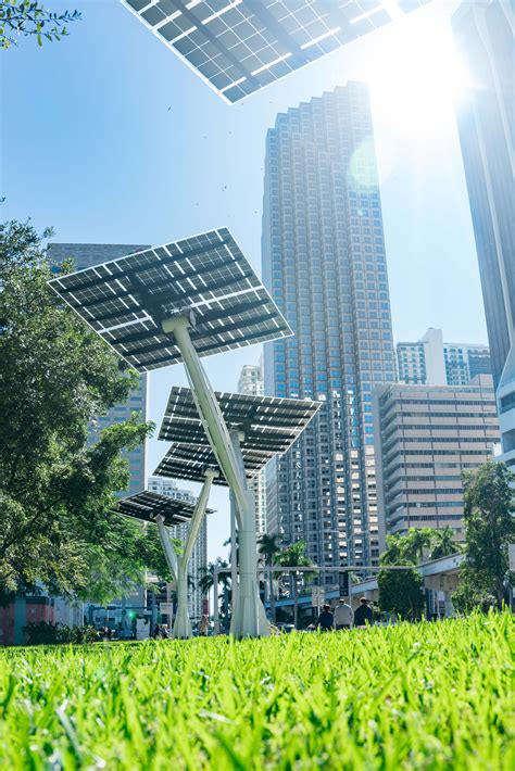 Sunday service choir performing every hour at the fpl solar amphitheater at bayfront in miami part of the super bowl experience on february 2nd. Bayfront Park project — Solar Trees | Spotlight Solar