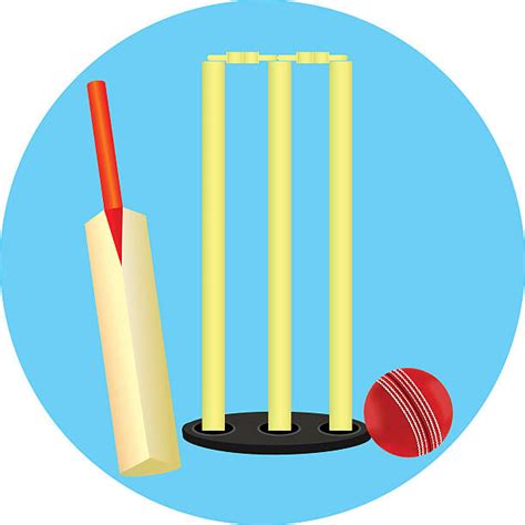 Cricket Bat Clip Art Vector Images And Illustrations Istock