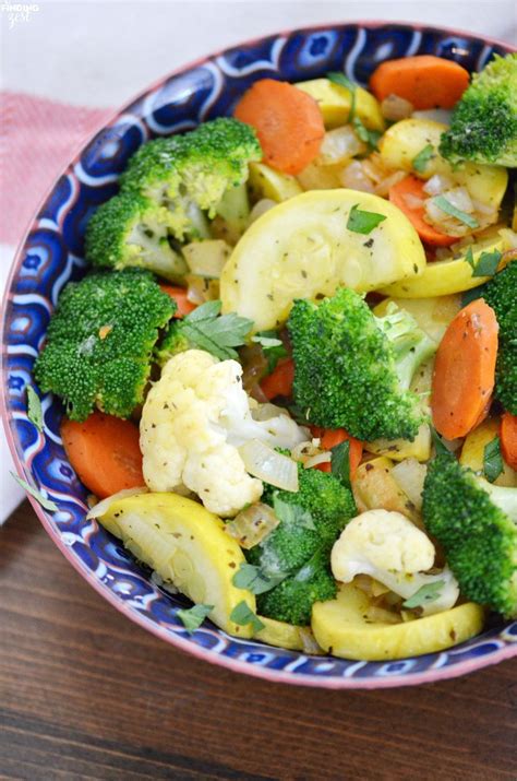 Steamed Vegetables With Herb Stir Ins Artofit