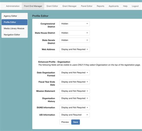 Profile Editor - Customize Your Applicant's Profile Registration Form