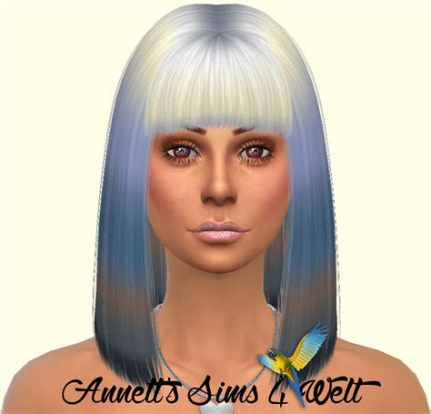 Annetts Sims 4 Welt Recolors Hair Katy