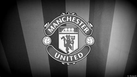 Background Manchester United Wallpaper Black Soccer Logo Wallpapers