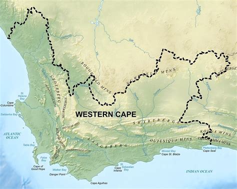 Topography Of The Western Cape The Roggeveld And Nuweveld Mountains