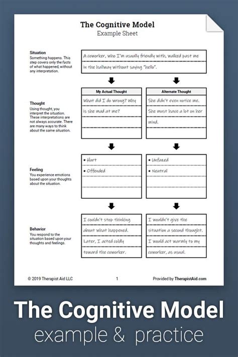 Cognitive Behavior Therapy Worksheets