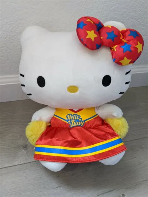 New Hello Kitty Cheerleader Plush 11 Round 1 Arcade 26 00 Picclick