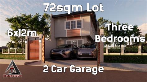 Two Storey House Design Idea 72sqm Lot With 3 Br And 2 Tb Youtube