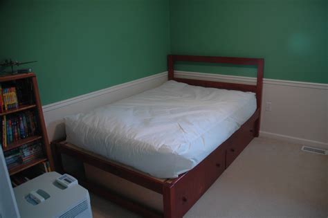 Atlantic furniture newport platform bed with flat panel footboard and twin size urban trundle, full, white. Handmade Full Size Platform Bed With Two Pull Out Storage ...