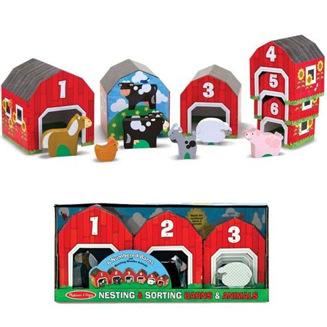 Nesting And Sorting Barns And Animals Manipulative Set Educational Toys