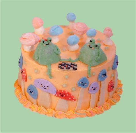 Pin By Lainey Mae On Kidcore Frog Cakes Pretty Birthday Cakes Frog Cake