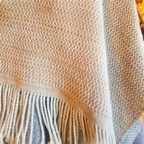 100 Nezinscot Farm Wool Shawl With Plant Dyed Weft 🏵️🌾handwoven With