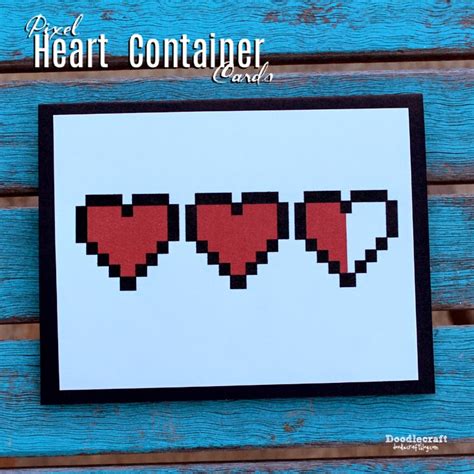 Doodlecraft Legend Of Zelda Heart Containers Love Notes