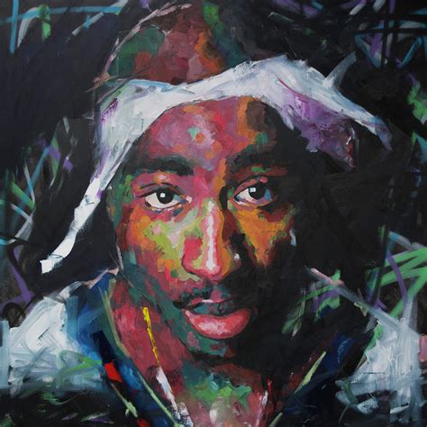 Tupac Shakur Painting By Richard Day Pixels
