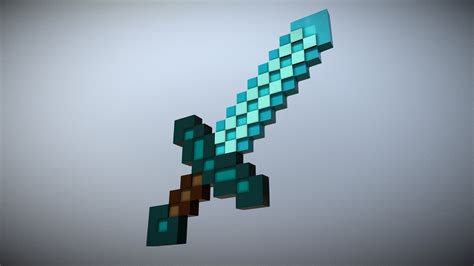 Diamond Sword Minecraft Download Free 3d Model By Yanez Designs