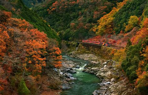 Map provides the location of national capital tokyo and international boundaries of japan. nature, Landscape, Train, River, Mountains, Forest, Fall, Canyon, Japan, Colorful Wallpapers HD ...