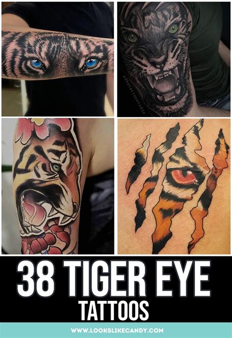 Updated Fierce Tiger Eyes Tattoo Designs