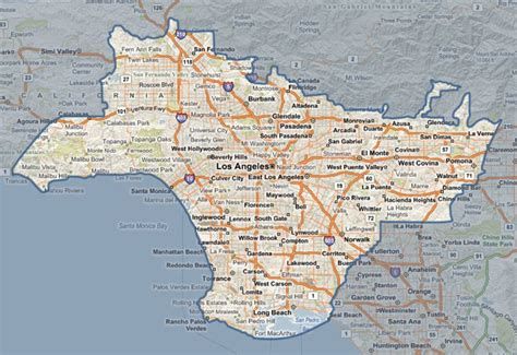 Kaart Los Angeles Vogels