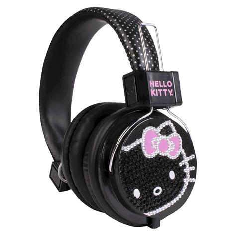 Hello Kitty Over The Ear Headphones Black Hk Glz Ta Hello Kitty Headphones Hello Kitty