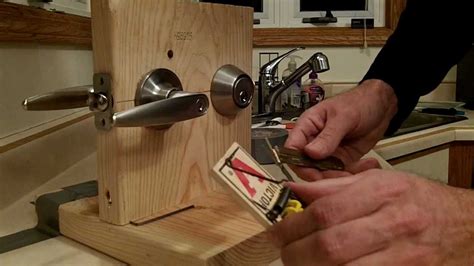 A deadbolt is more about resisting kicking open or using a credit card to slide in and raise the bolt. How to pick a lock (Schalge) using all youtube learned ...