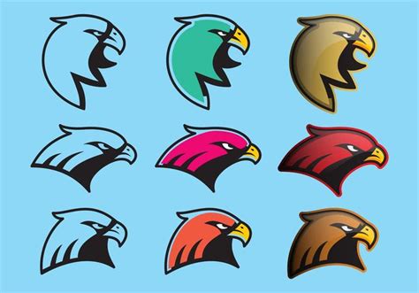 Atlanta hawks logo logo in vector formats (.eps,.svg,.ai,.pdf). Colorful Hawk Logo Vectors 92142 - Download Free Vectors, Clipart Graphics & Vector Art