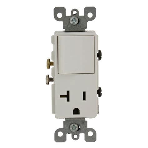 Leviton 15 Amp Decora Commercial Grade Combination Single Pole Rocker